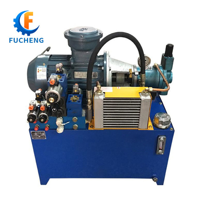 Fucheng 12V/24V AC 220V/380V hydraulisch station met standaardstructuur en zuigermotor