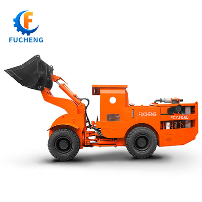 FUCHENG 0,6 m3 /0,75 yd3 Gekoppelde LHD Diesel ondergrondse mijnloader voor mijnbouw