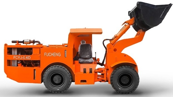 Energie-mijnbouw 0.6m3 Ondergrondse Diesel-mijnbouwwiel LHD-lader FCYJ-0.6D