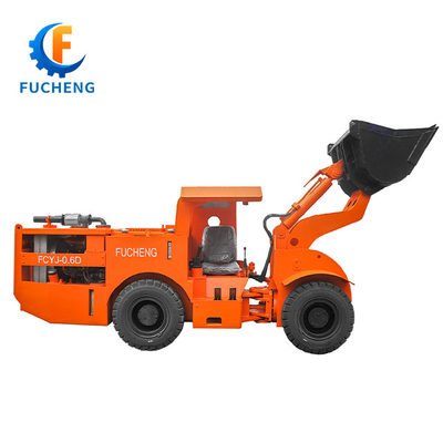 Energie-mijnbouw 0.6m3 Ondergrondse Diesel-mijnbouwwiel LHD-lader FCYJ-0.6D