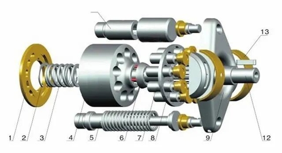 Fucheng Rexroth A10vo serie A10VSO28DFR/31R PPA12N00 Verplaatsing 280cm3 zuigerpomp