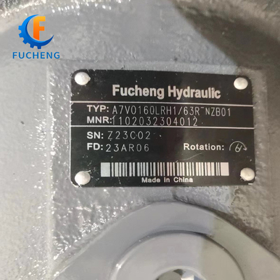 180 cm3 Versnelling Rexroth Hydraulische draaimotor A7VO55DR/63R-VZB01 met verbruik