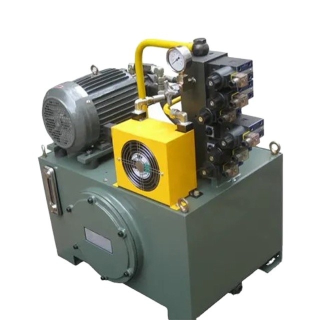 Fucheng 12V/24V AC 220V/380V hydraulisch station met standaardstructuur en zuigermotor